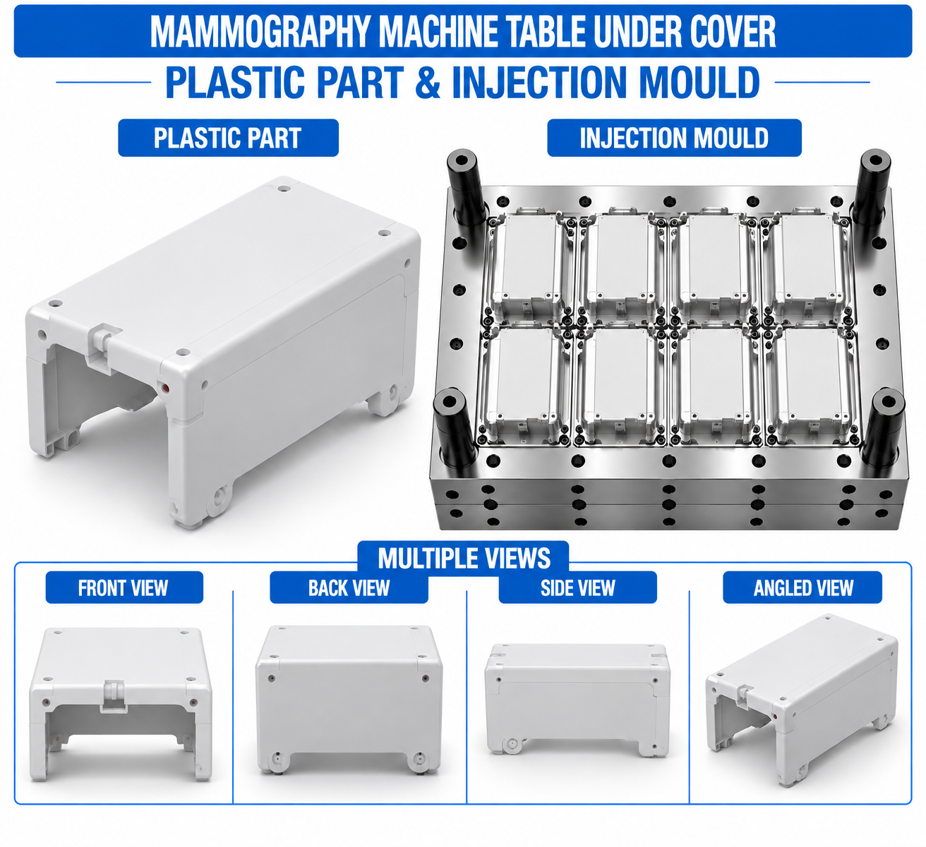 Mammography Machine Plastic Table Under Cover Mould and Moulding Service